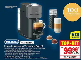 METRO Delonghi Nespresso Kapsel-kafeeautomat Vertuo Next Env 120 Angebot