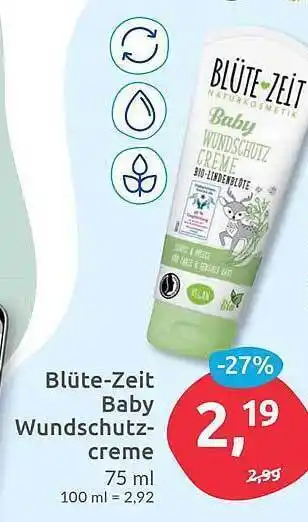 Budni Blüte-Zeit Baby Wundschutz-creme Angebot