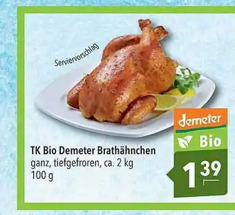 CITTI Markt Tk Bio Demeter Brathähnchen Angebot