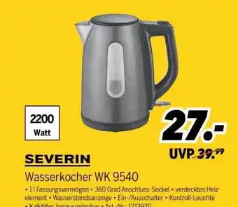 MEDIMAX Severin Wasserkocher Wk 9540 Angebot