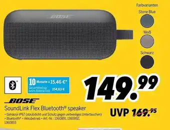 MEDIMAX Bose Soundlink Flex Bluetooth Speaker Angebot