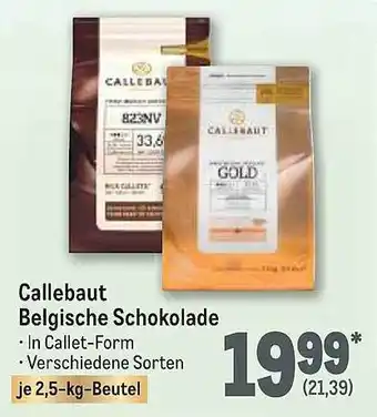 METRO Callebaut Belgische Schokolade Angebot