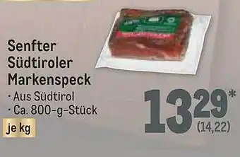 METRO Senfter Südtiroler Markenspeck Angebot