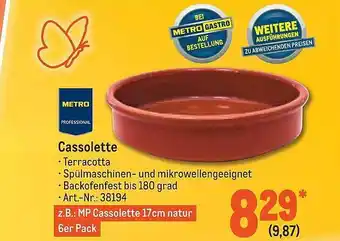 METRO Metro Professional Cassolette Angebot