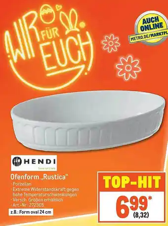 METRO Hendi Ofenform „rustica“ Angebot