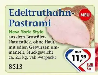 Recke Fleischwaren Edeltruthahn-pastrami New York Style Angebot