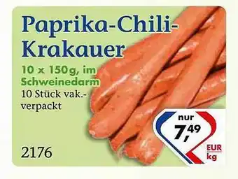 Recke Fleischwaren Paprika-chili-krakauer Im Schweinedarm Angebot