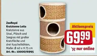 REWE Zooroyal Kratztonne Lotta Angebot