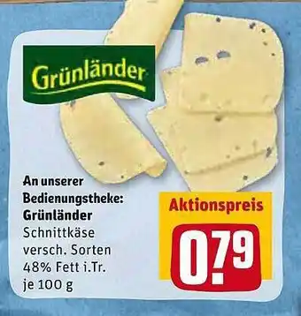 REWE An Unserer Bedienungstheke: Grünländer Angebot