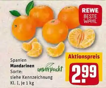 REWE Spanien Mandarinen Angebot