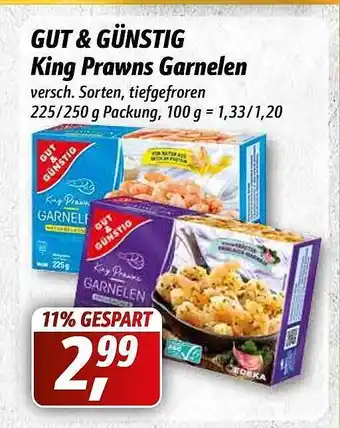 Simmel Gut & Günstig King Prawns Garnelen Angebot