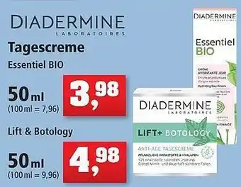 Thomas Philipps Diadermine Tagescreme Essentiel Bio Oder Lift & Botology Angebot