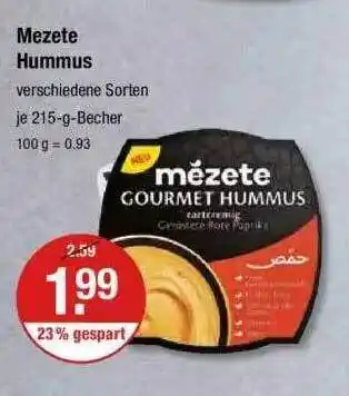 V Markt Mezete Hummus Angebot