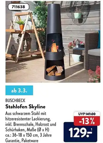 Aldi Nord Buschbeck Stahlofen Skyline Angebot