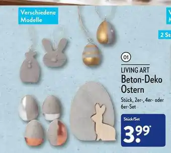 Aldi Nord Living Art Beton-deko Ostern Angebot