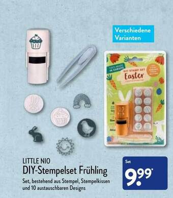 Aldi Nord Little Nio Diy-stempelset Frühling Angebot