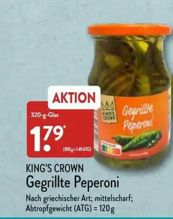 Aldi Nord King's Crown Gegrillte Peperoni Angebot