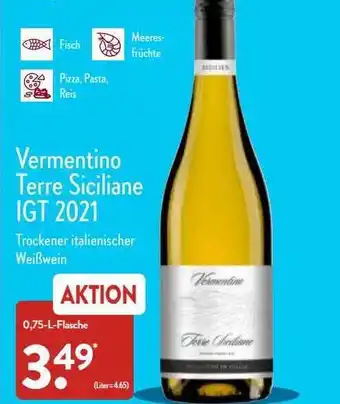 Aldi Nord Vermentino Terre Siciliane Igt 2021 Angebot