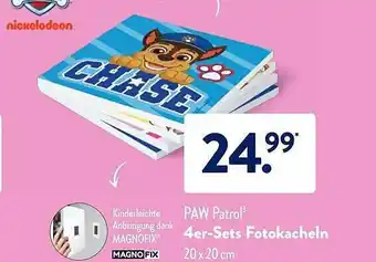 Aldi Süd Paw Patrol 4er-sets Fotokacheln Angebot