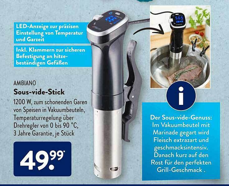 Ambiano Sousvidestick Angebot bei Aldi Süd