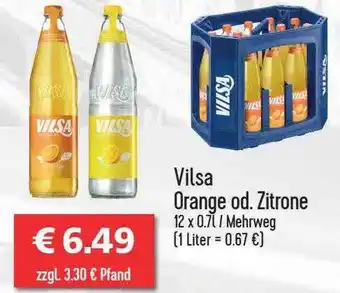 Getränkehaus Vilsa Orange Od. Zitrone Angebot