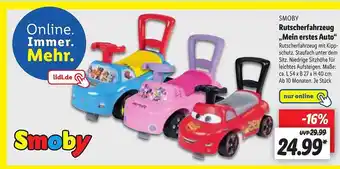 Lidl Smoby Rutscherfahrzeug „mein Erstes Auto“ Angebot