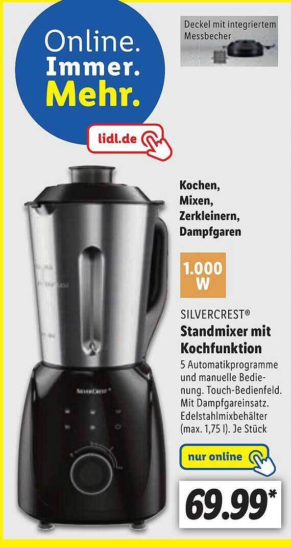 Silvercrest Standmixer Mit Kochfunktions Angebot bei Lidl