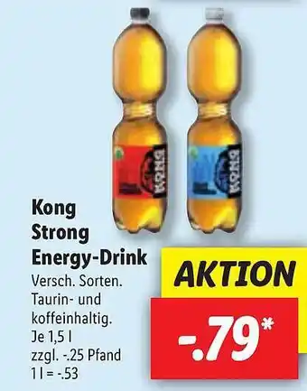 Lidl Kong Strong Energy-drink Angebot