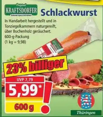 Norma Kraftsdorfer Schlackwurst Angebot