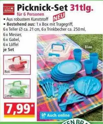 Norma Picknick-set 31tlg Angebot