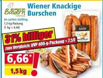 Norma Bauern Wiener Knackige Burschen Angebot