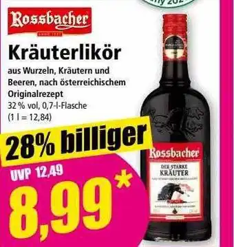 Norma Rossbacher Kräuterlikör Angebot