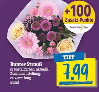 NP Discount Bunter Strauß Angebot