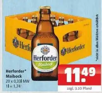 Getränkehaus Herforder Maibock Angebot