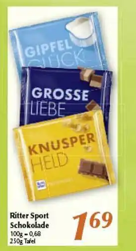 inkoop Ritter Sport Schokolade Angebot