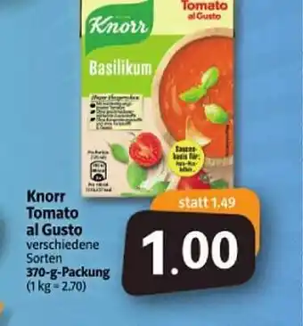 Markant Markt Knorr Tomato Al Gusto Angebot