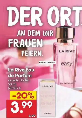 Netto Marken-Discount La Rive Eau De Parfum Angebot