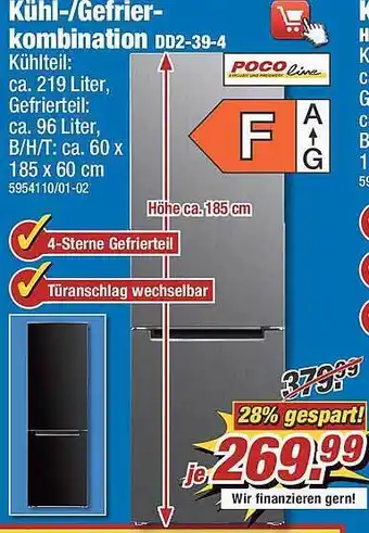 Poco Kühl-gefrierkombination Angebot