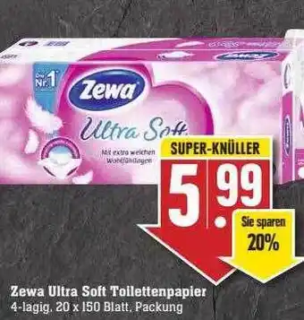 Scheck-in-Center Zewa Ultra Soft Toilettenpapier Angebot