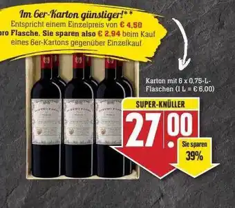 Scheck-in-Center Im 6er-karton Günstiger! Oder Oro Flasche, Sie Sparen Also Angebot