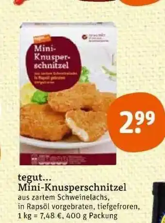 tegut Tegut Mini-knusperschnitzel Angebot