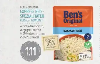 Edeka Struve Ben's Original Express Reis-spezialitäten Pur Oder Gewürzt Angebot