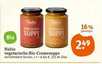 Jawoll Nabio Vegetarische Bio-cremesuppe Angebot