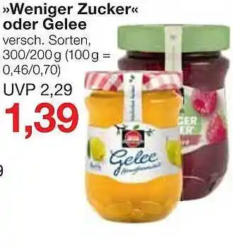 Jawoll „weniger Zucker“ Oder Gelee Angebot