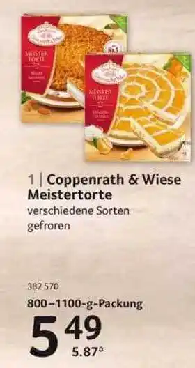 Selgros Coppenrath & Wiese Meistertorte Angebot