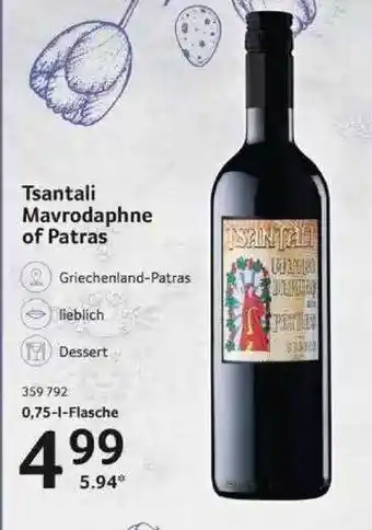 Selgros Tsantali Mavrodaphne Of Patras Angebot