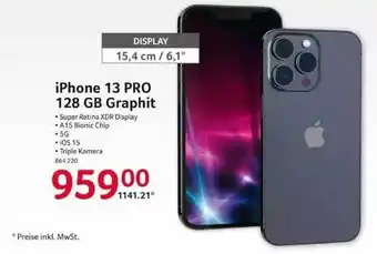 Selgros Apple Iphone 13 Pro 128gb Graphit Angebot