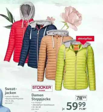 Selgros Stooker Sweatjacken Oder Damen Steppjacke Angebot