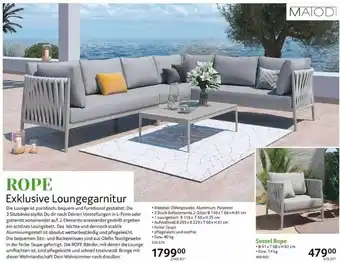 Selgros Rope Exklusive Loungegarnitur Angebot