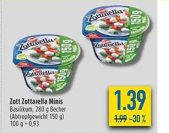 diska Zott Zottarella Minis Angebot